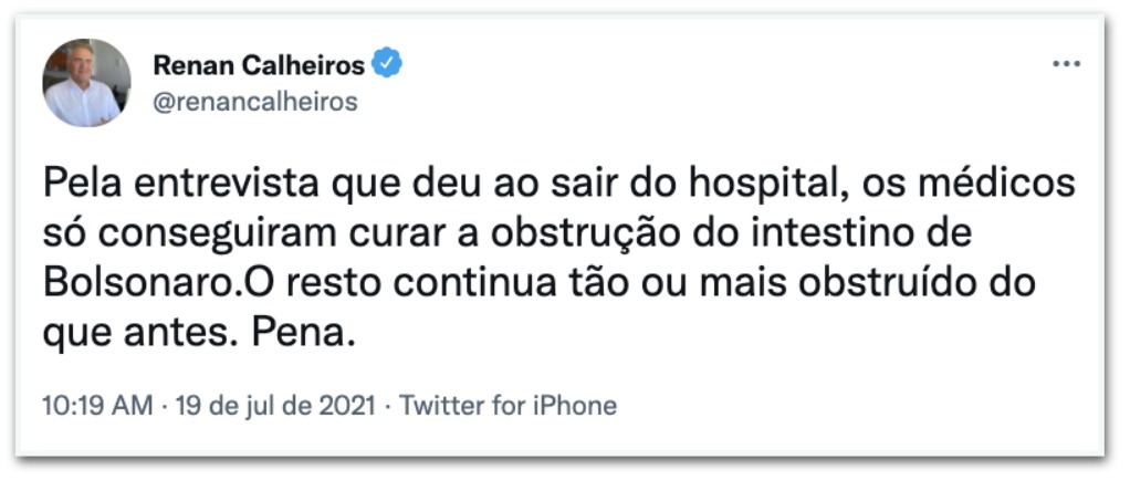 Renan, o covarde