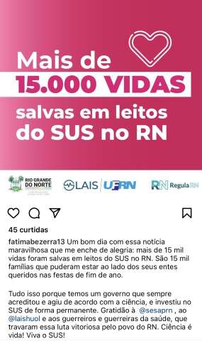 Governadora esquece das 930 mortes sem atendimento de UTIs