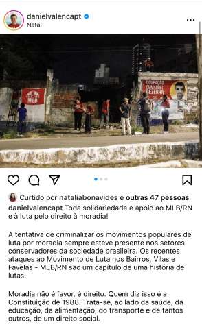 Vereador petista defende invasão