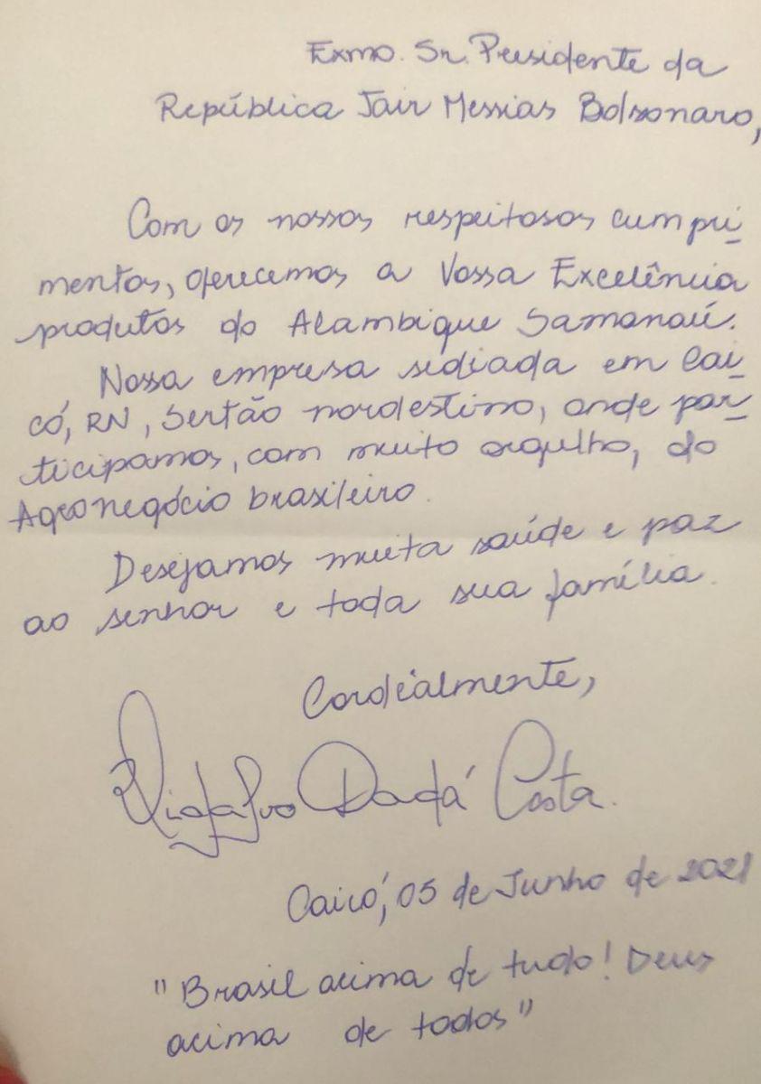 Cachaça presidencial