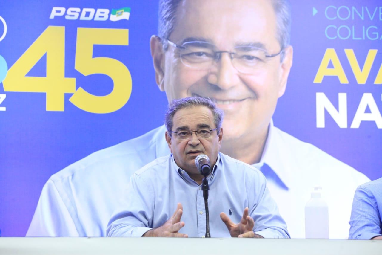 Em convenção que lançou sua reeleição, Álvaro Dias reafirma “luta contra Covid-19” e declara fidelidade a Natal