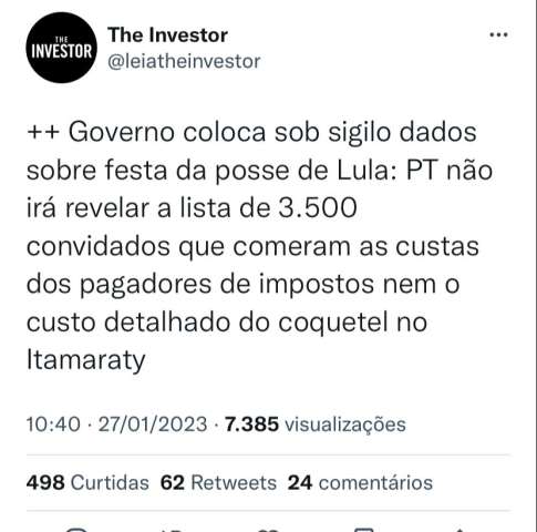 Quando assunto é sigilo, petistas sofrem “amnésia”