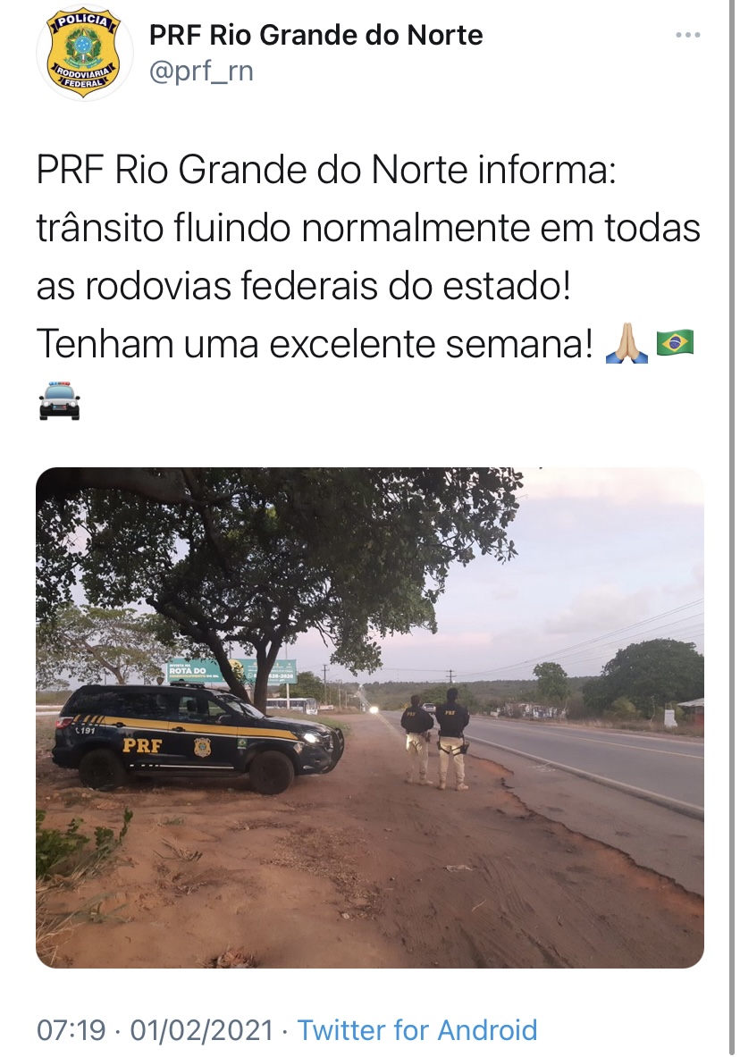 Fracassa greve dos caminhoneiros no RN