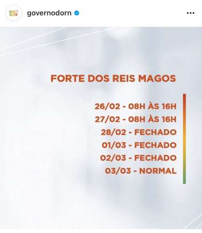 Governo sem visão: Forte do Reis Magos fechado