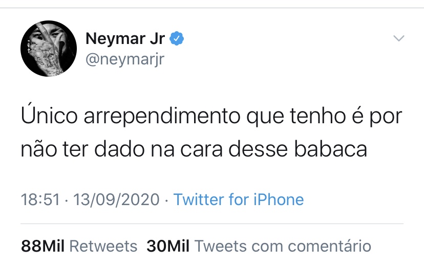 Neymar é expulso depois de sofrer ofensas raciais