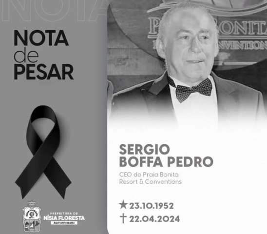 Morre Sergio Boffa, proprietário do Hotel Praia Bonita