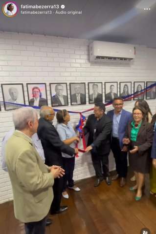 O melhor vai começar: Fátima Bezerra inaugura galeria com quadros