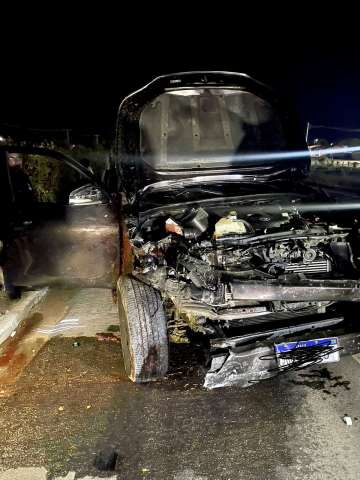 Acidente feio: Imagens do carro de Rafael Motta