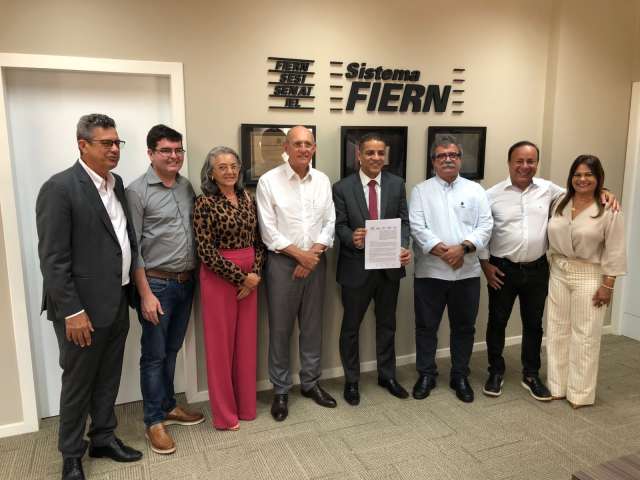 Presidente da FECAM, Wolney França, firma acordo técnico com a Federação das Indústrias para ações junto às Câmaras Municipais