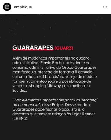 Urgente: Flavio Rocha pode mudar Riachuelo e vender Midway Mall